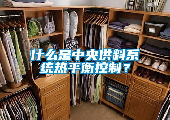 什么是中央供料系統熱平衡控制？