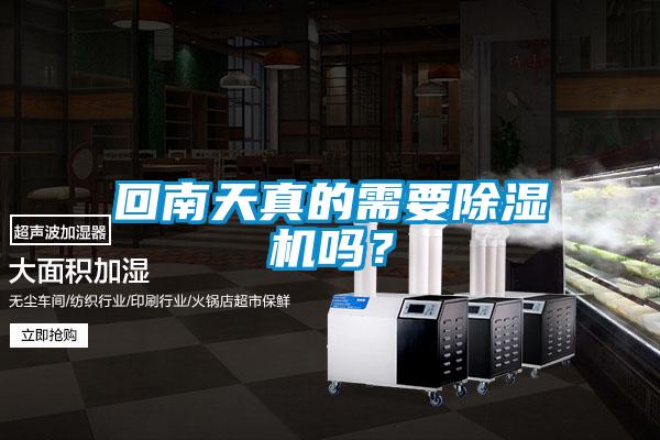 回南天真的需要除濕機(jī)嗎？