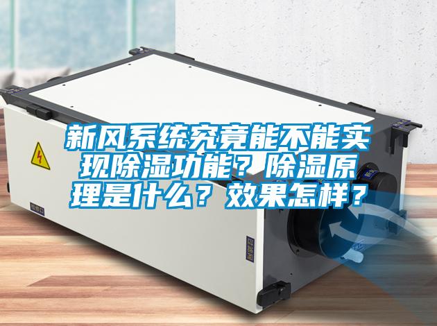 新風系統究竟能不能實現除濕功能？除濕原理是什么？效果怎樣？