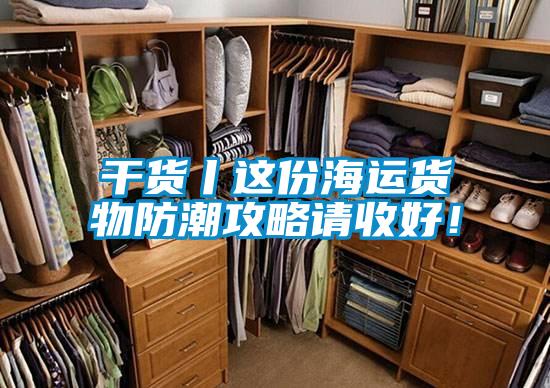 干貨丨這份海運(yùn)貨物防潮攻略請收好!