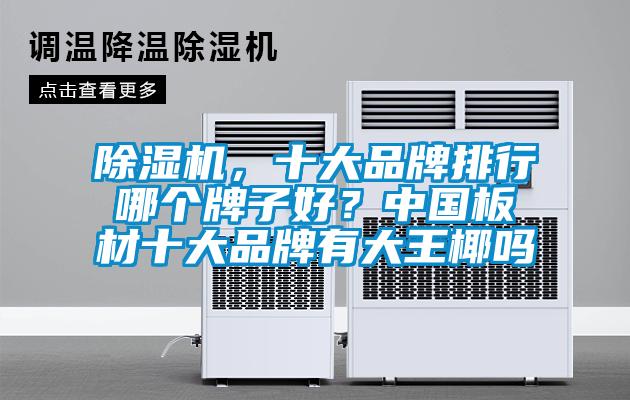 除濕機,十大品牌排行哪個牌子好?中國板材十大品牌有大王椰嗎
