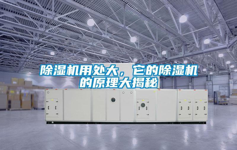 除濕機用處大，它的除濕機的原理大揭秘