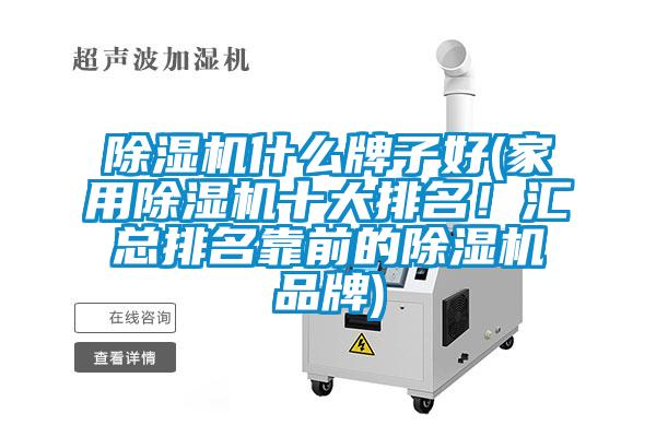 除濕機什么牌子好(家用除濕機十大排名!匯總排名靠前的除濕機品牌)