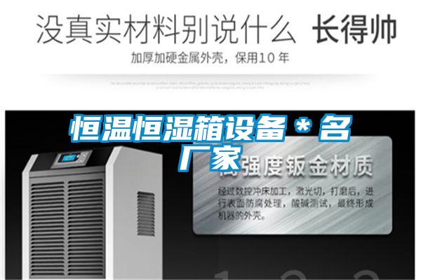 恒溫恒濕箱設(shè)備*名廠家