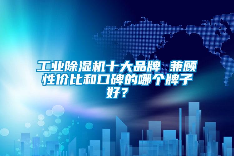 工業(yè)除濕機(jī)十大品牌 兼顧性?xún)r(jià)比和口碑的哪個(gè)牌子好？