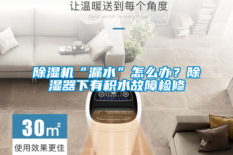 除濕機“漏水”怎么辦？除濕器下有積水故障檢修