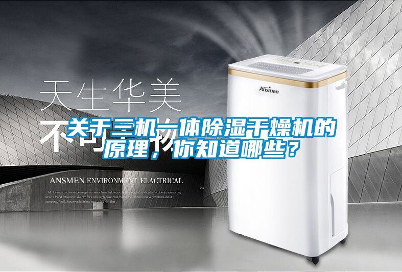 關(guān)于三機一體除濕干燥機的原理,你知道哪些?